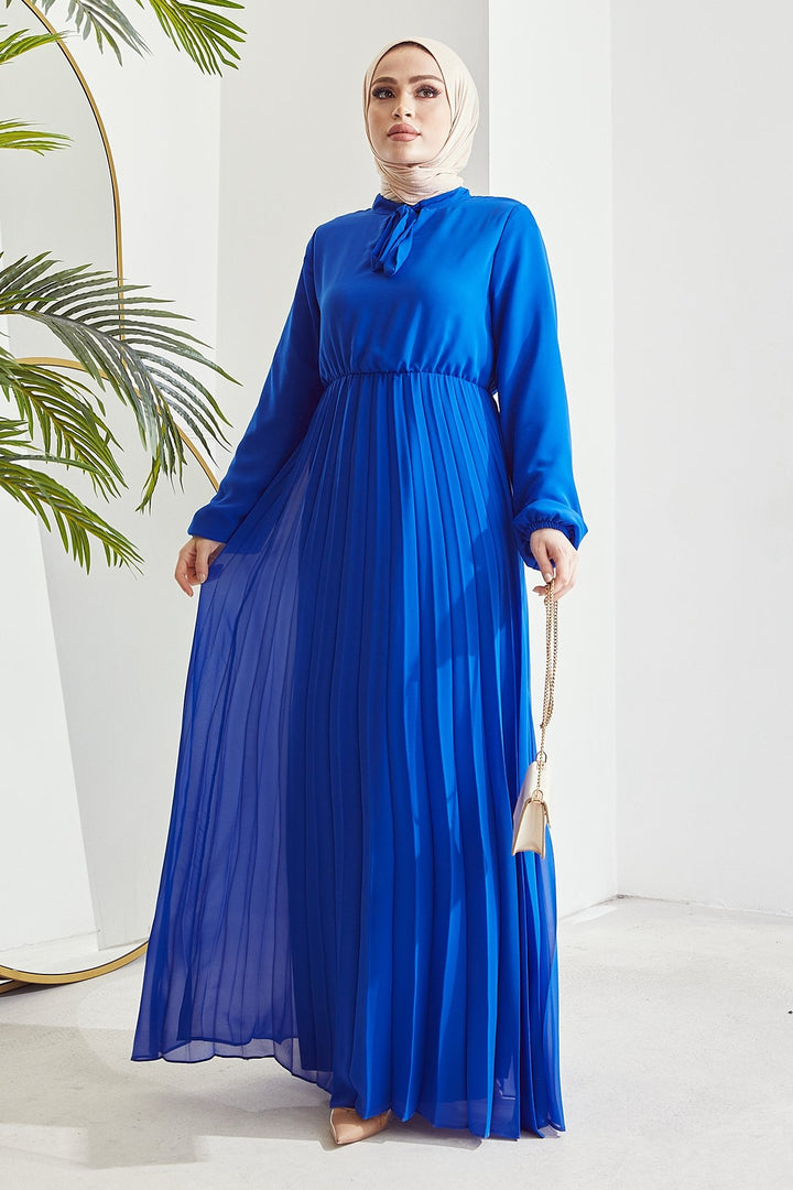 MDS Women Piliseli Limelda Chiffon Dress - Saxe Blue - Worcester