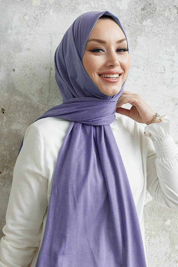 MDS Women Lacy Knit Shawl - Lilac - Covington