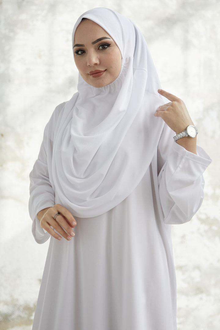 MDS Women One Piece Prayer Outfit - White - Igualada