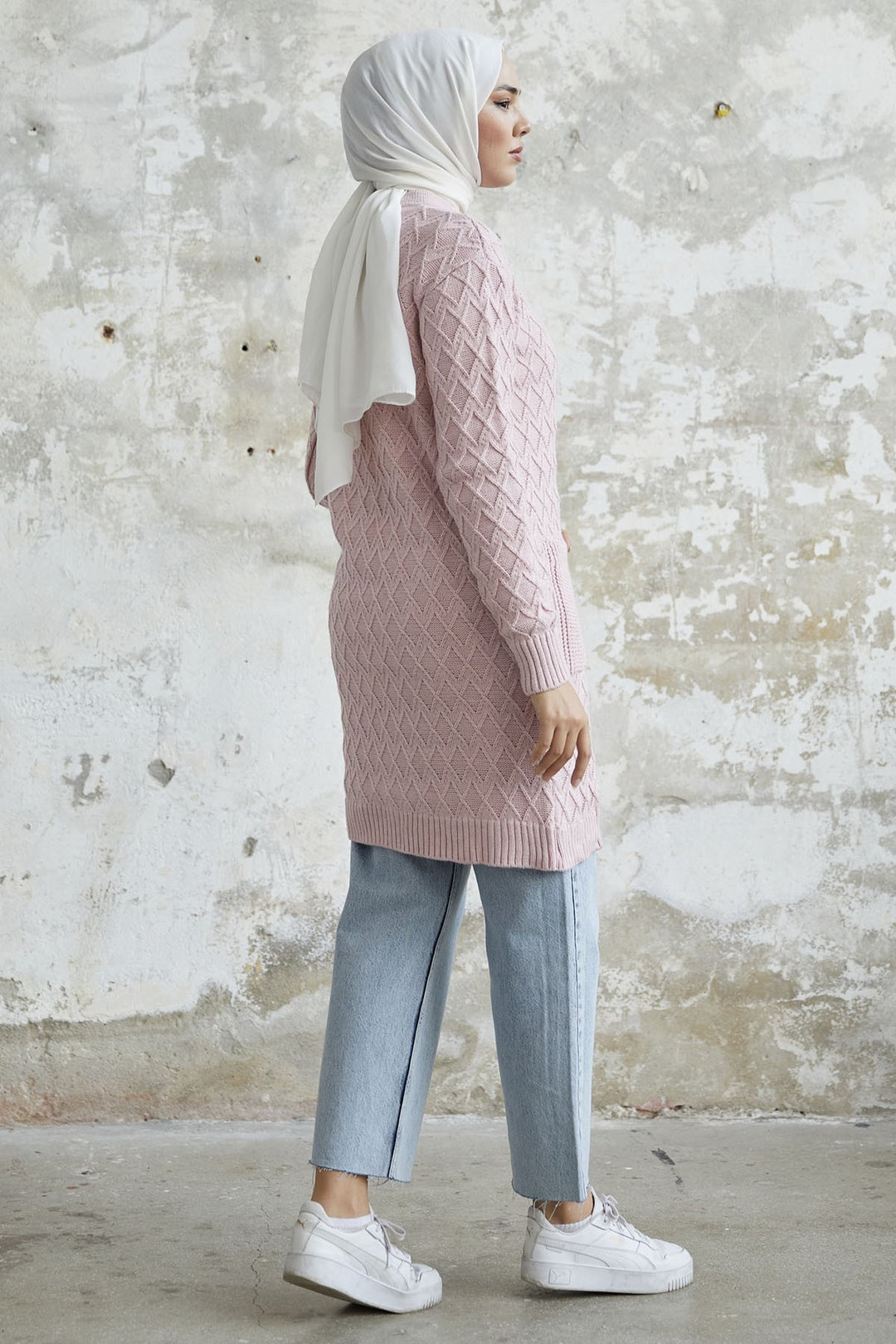 MDS Women Mosya Pocket Buttoned Knit Cardigan - Powder - Fontenay-sous-Bois