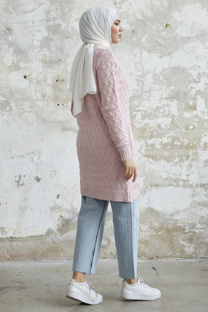 MDS Women Mosya Pocket Buttoned Knit Cardigan - Powder - Fontenay-sous-Bois