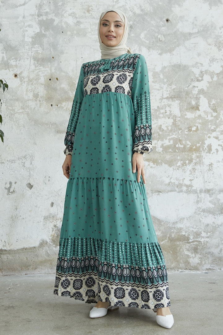 MDS Women Tasseled Viscose Dress - Mint - Courtenay