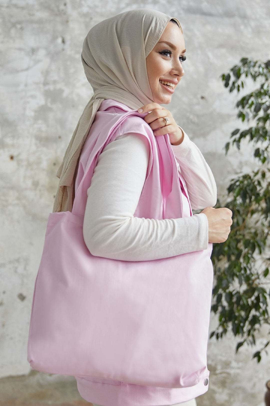 MDS Women Rasia Gabardin Bag - Powder - Leeds