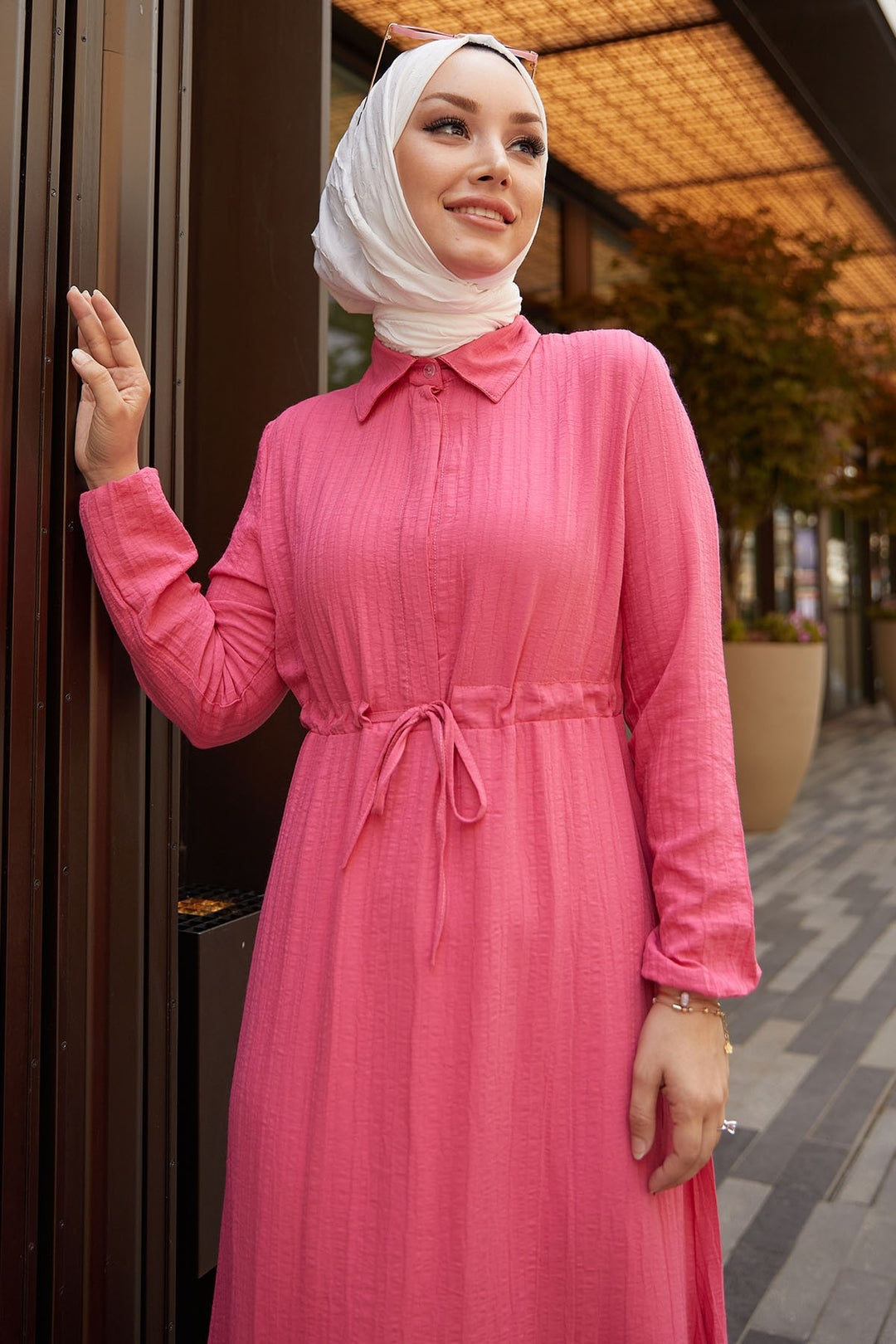 MDS Women Aliza Tunnel Belted Dress - Pink - Louisville