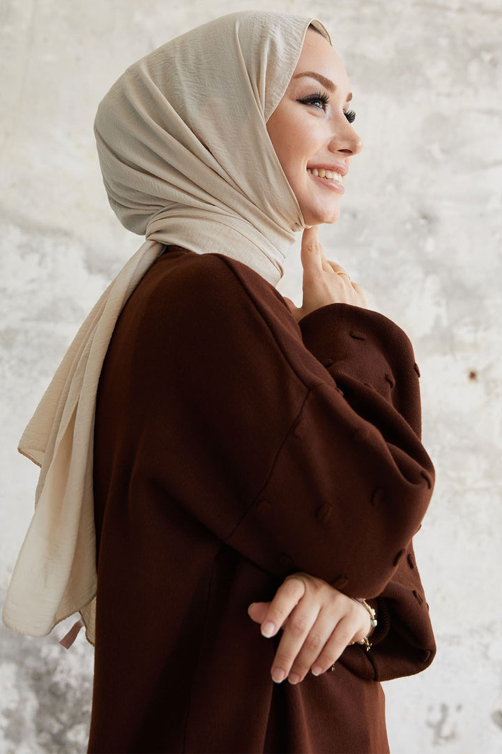 MDS Women Arsen Collar Detail Knit Set - Bitter Coffee - Arles