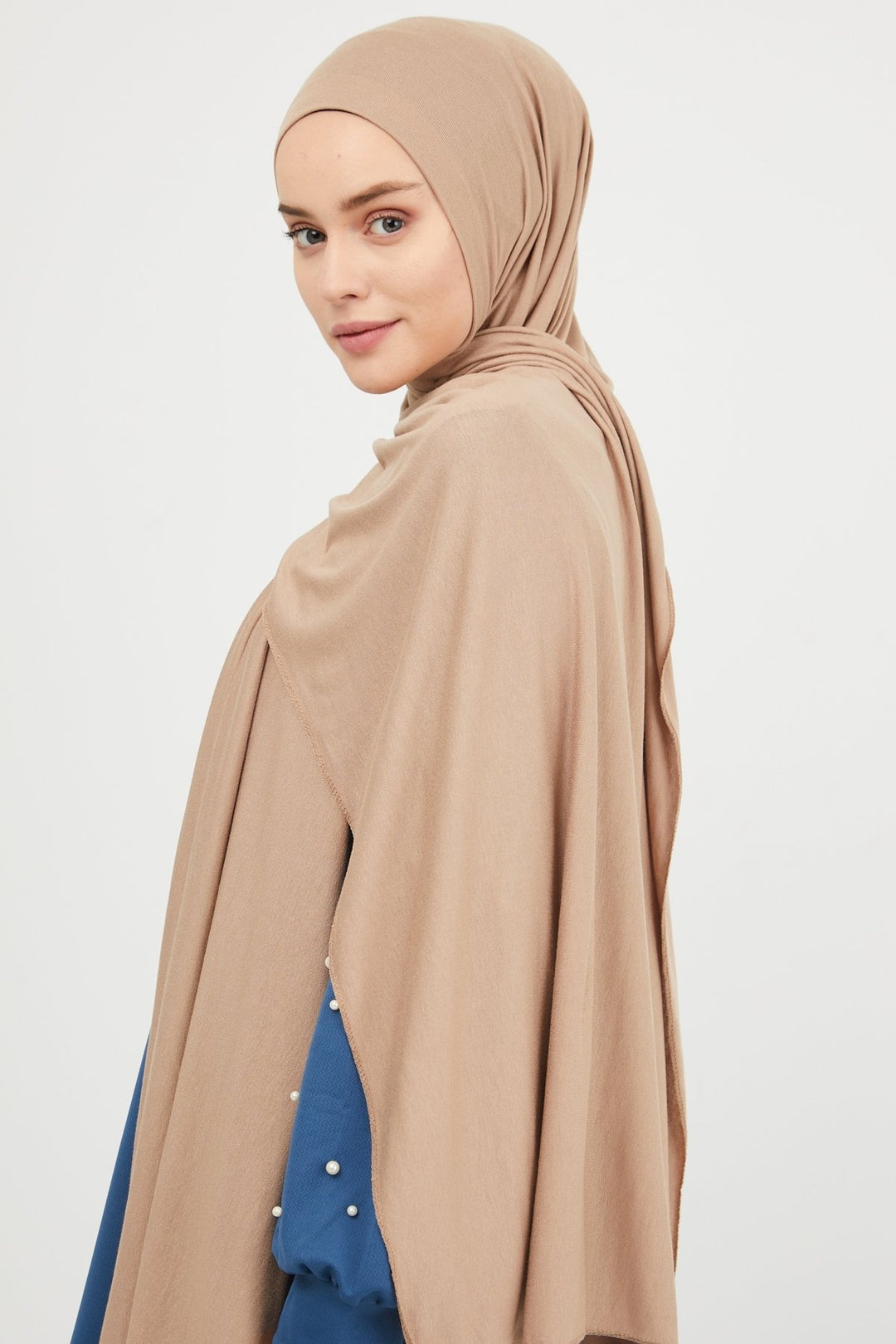 MDS Women Liny Knitted Shawl - Beige - Kropyvnytskyi