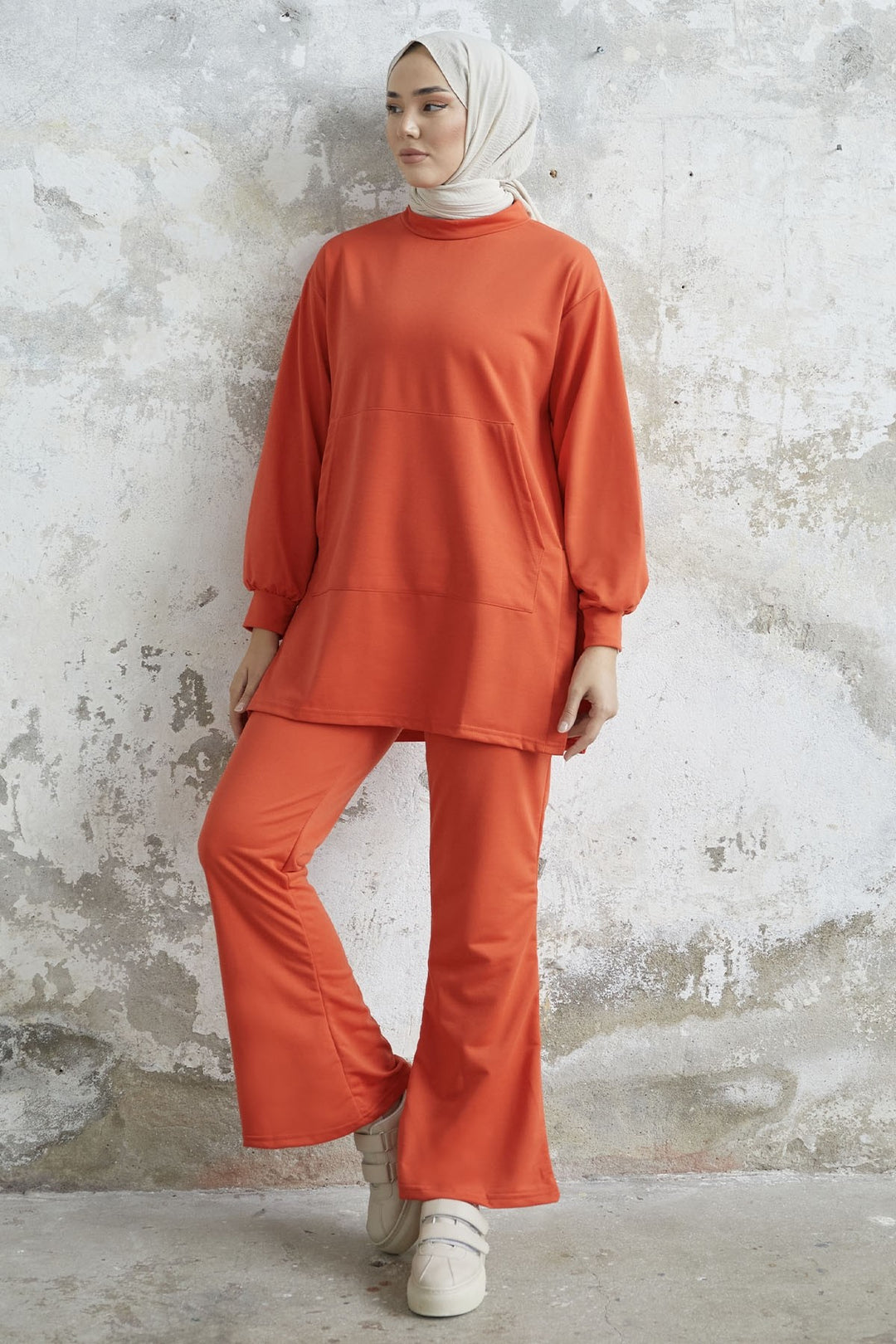 MDS Women Miora Spanish Flared Pants Suit - Orange - Zwijndrecht