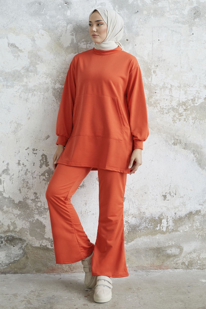 MDS Women Miora Spanish Flared Pants Suit - Orange - Zwijndrecht