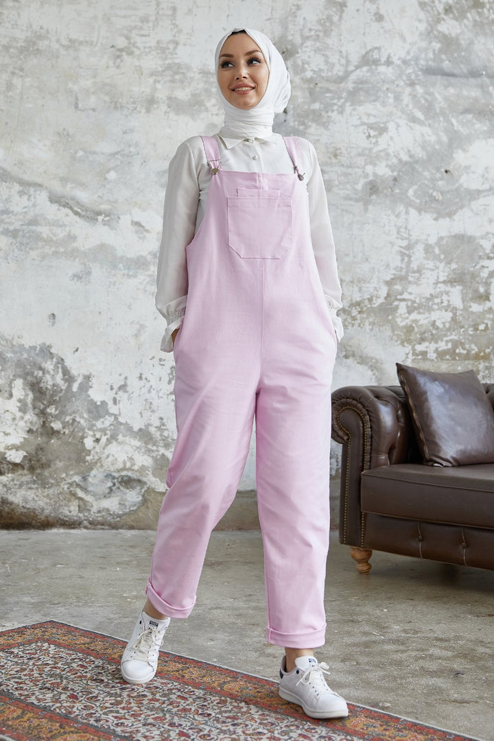 MDS Women Lindy Strap Overalls - Pink - Riviera Beach