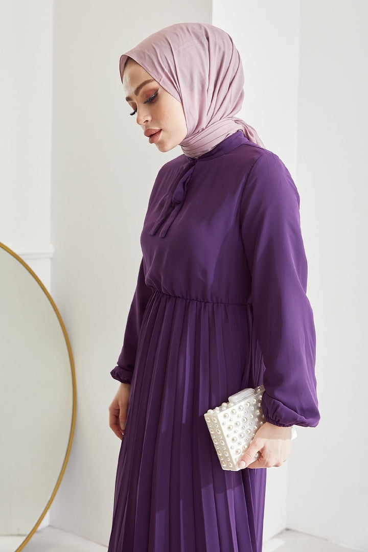 MDS Women Piliseli Limelda Chiffon Dress - Purple - Angers