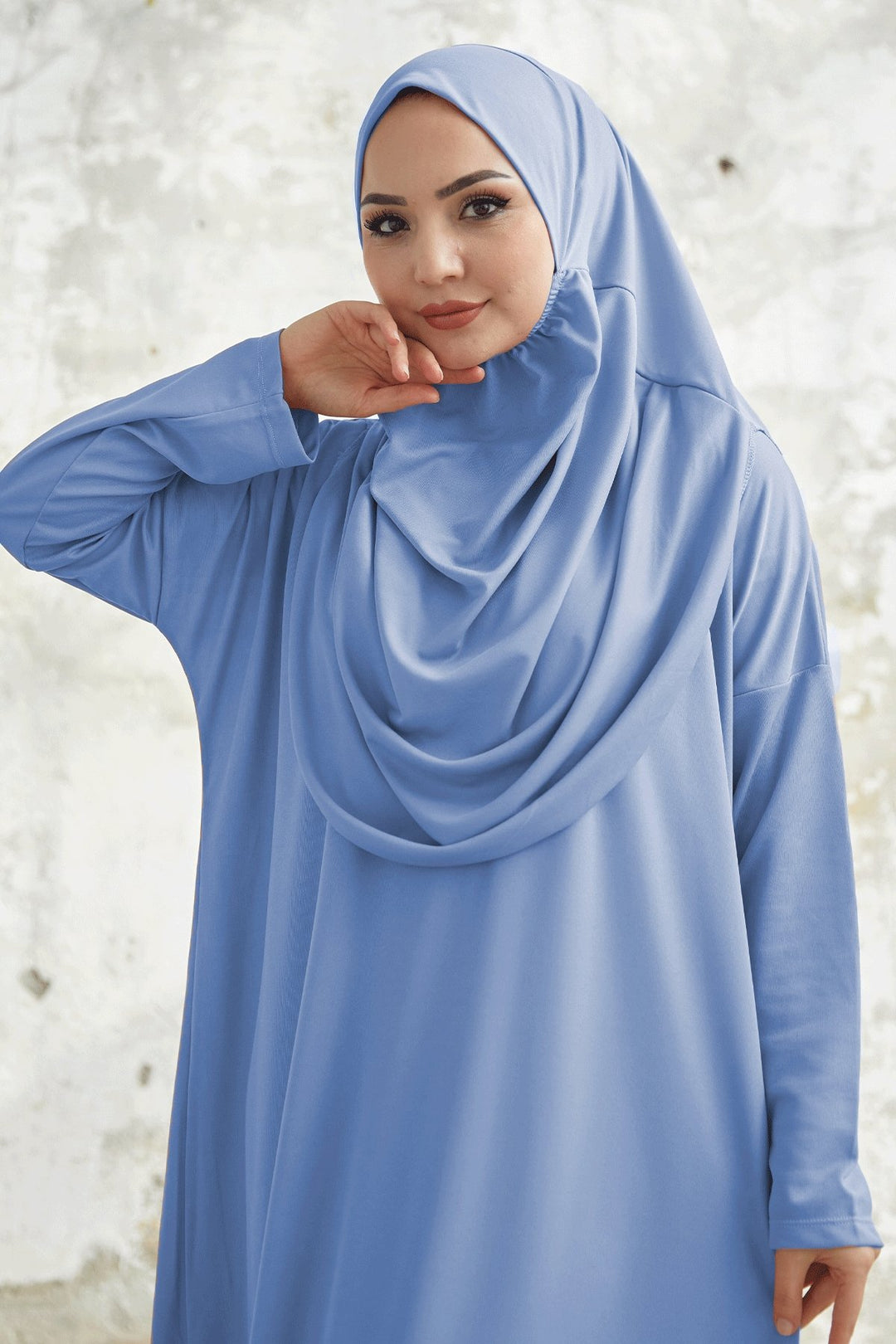 MDS Women One Piece Prayer Dress - Baby Blue - Karlsruhe