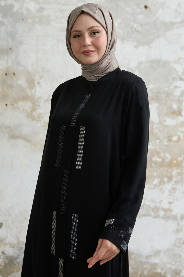 MDS Women Secret Rocky Black Abaya - Saint-Maur-des-Fossés
