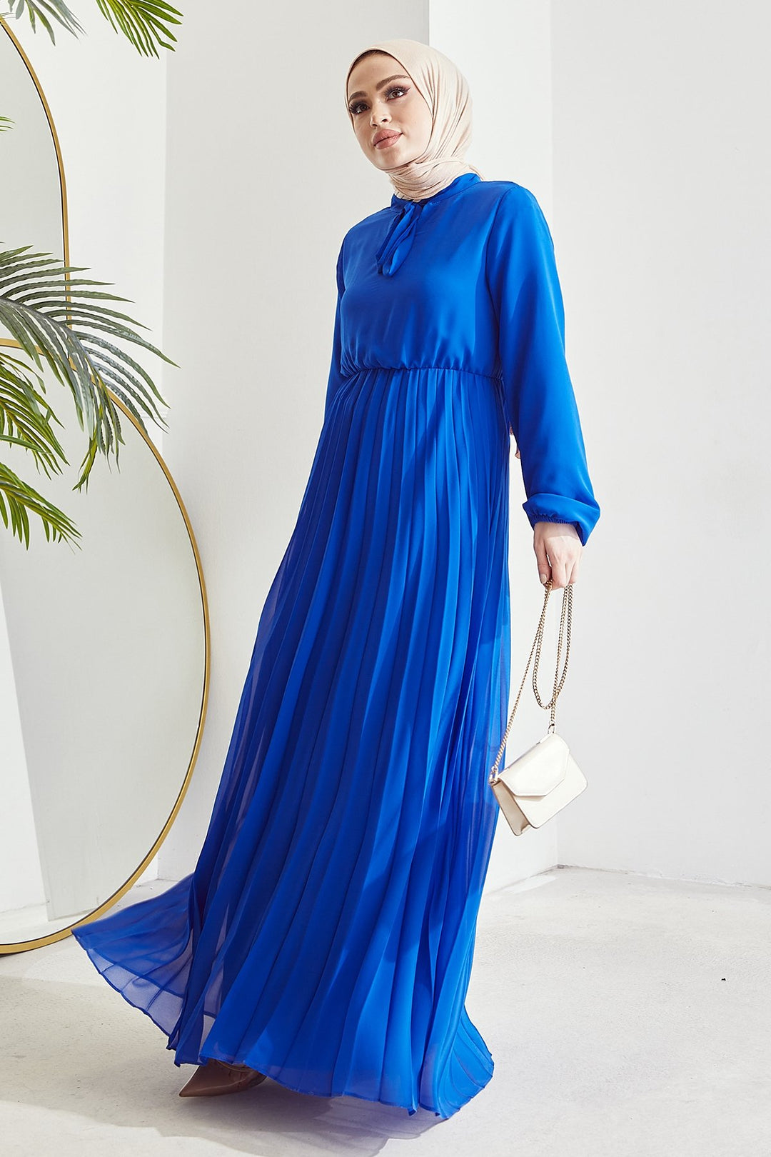 MDS Women Piliseli Limelda Chiffon Dress - Saxe Blue - Worcester