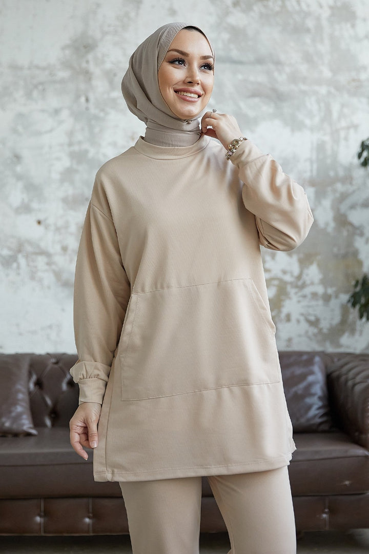 MDS Women Miora Spanish Hem Two-Piece Set - Beige - Conway