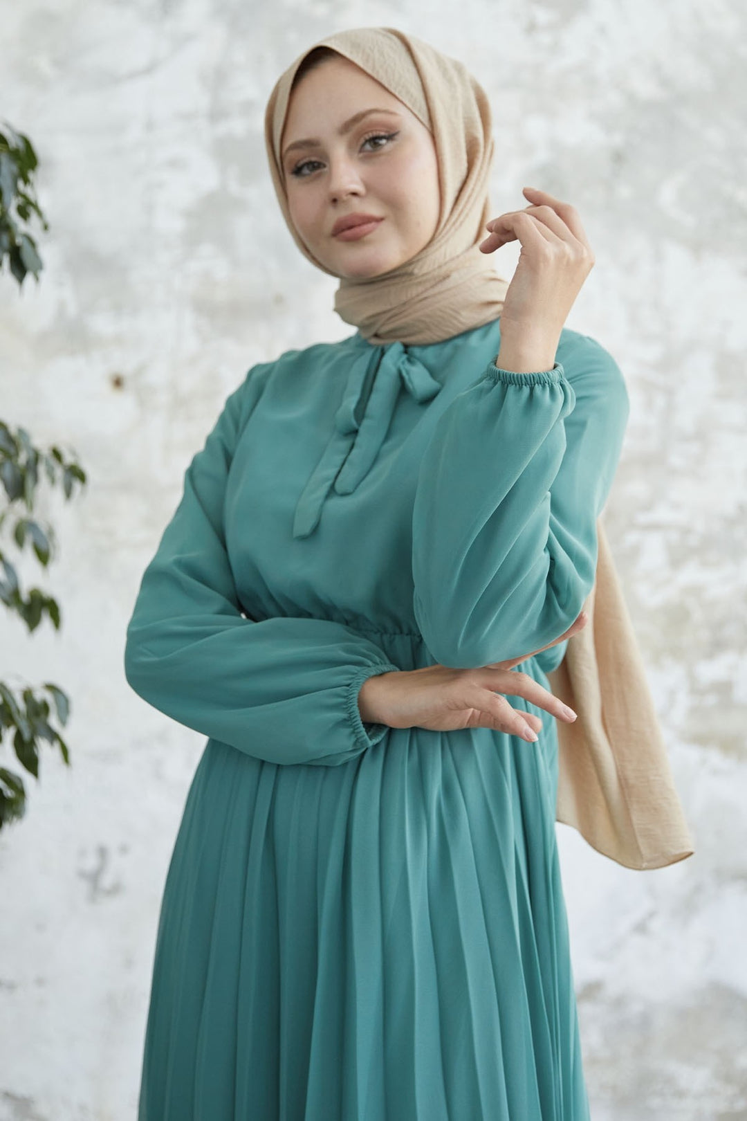MDS Women Piliseli Limelda Chiffon Dress - Turquoise - Cassino