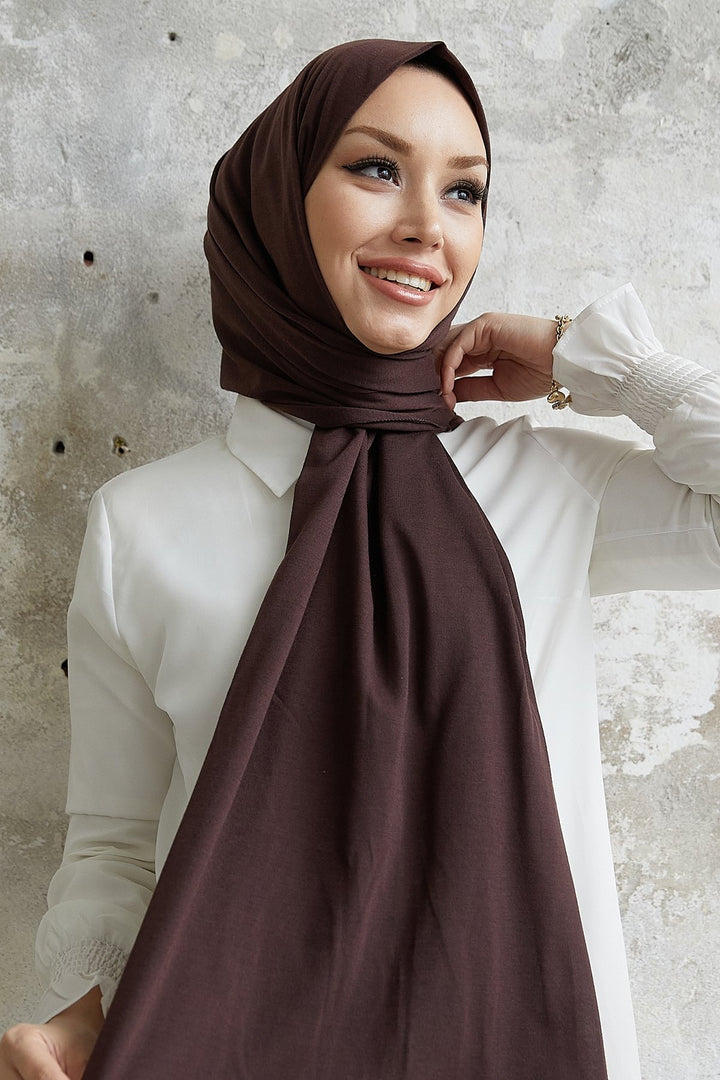 MDS Women Liny Knitted Shawl - Bitter Coffee - Mannheim