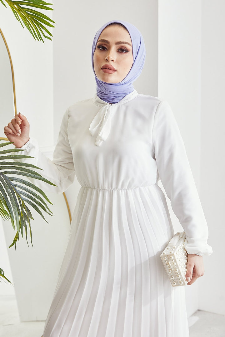 MDS Women Piliseli Limelda Chiffon Dress - White - Zacualtipán
