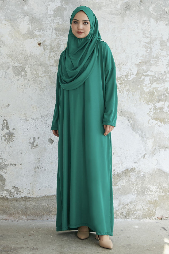 MDS Women One Piece Prayer Outfit - Emerald Green - Merritt Island
