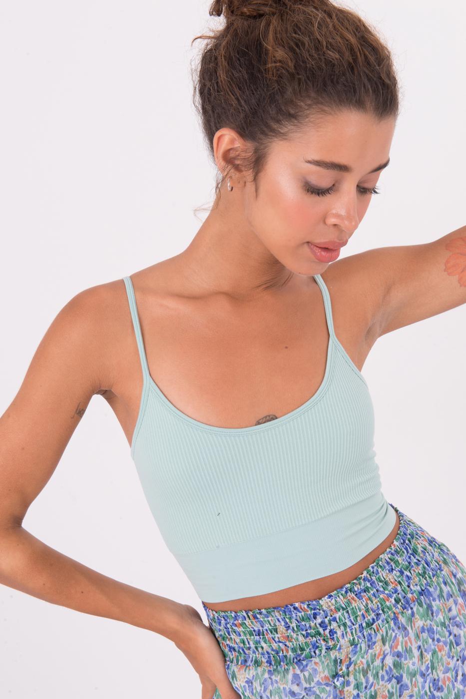 BSL Women Narrow Strapped Cami Top - Leighton Buzzard