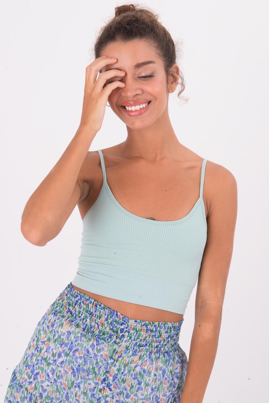 BSL Women Narrow Strapped Cami Top - Leighton Buzzard