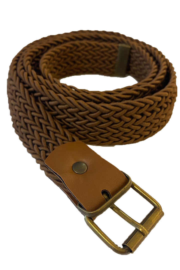 BGD Women Thin Straw Belt - Brown - Barnsley