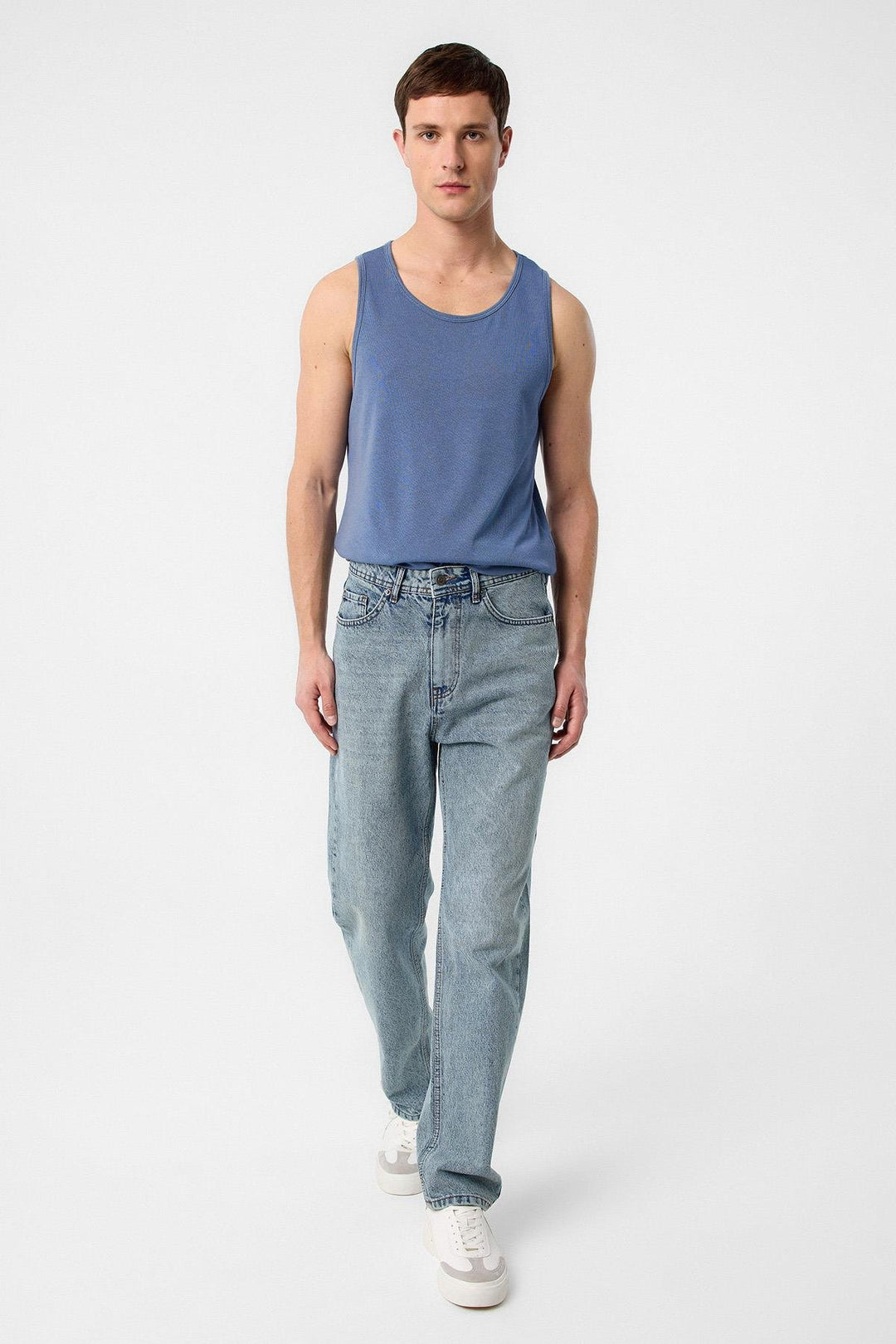 ANT Antioch Indigo Basic Men's Tank Top - Waldorf