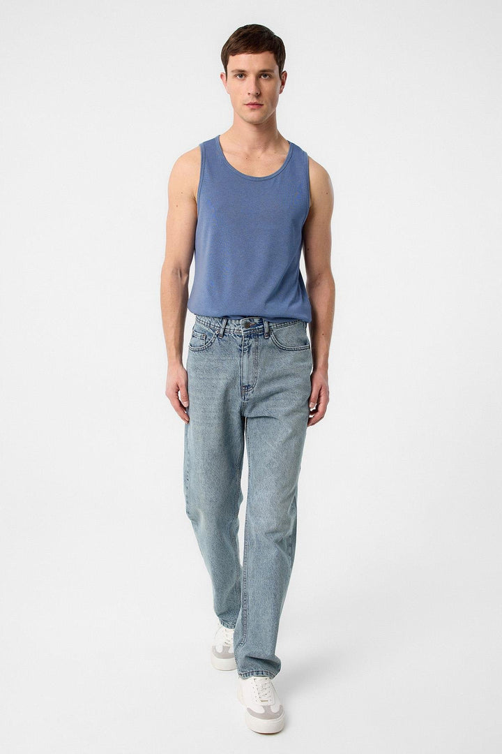 ANT Antioch Indigo Basic Men's Tank Top - Waldorf