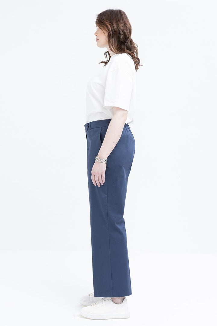 TLD Women Allday Indigo Indigo High-Waisted Plus Size Lycra Pants - Paços de Ferreira