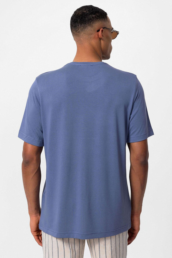 ANT Antioch Indigo Bicycle Collar Regular Fit Men's T-Shirt - Voluntari