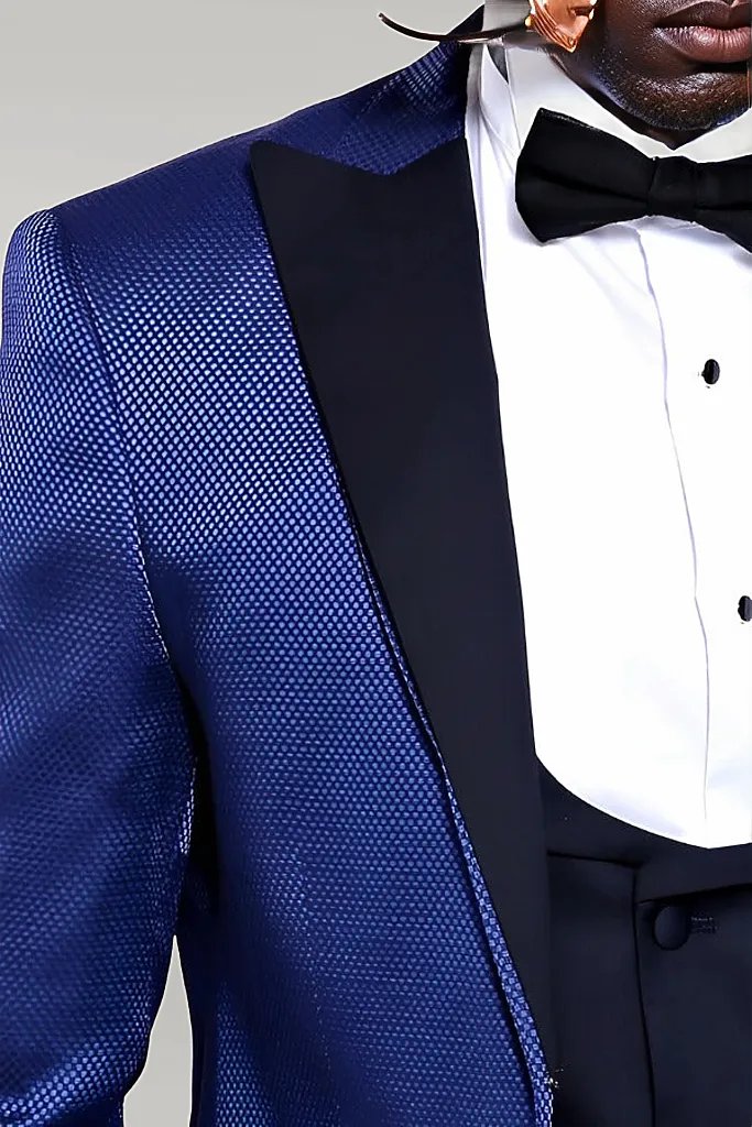 WSS Indigo Blue Wedding Suit for Men  - Singen