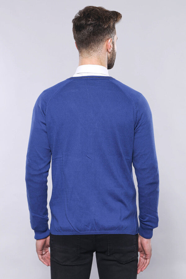 WSS Indigo Cotton Men's Knitwear  - Tonalá
