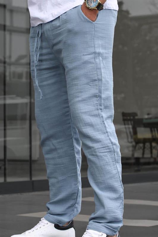 MDX Indigo Muslin Fabric Men's Basic Pants 6507 - Augsburg