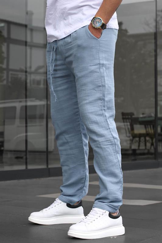 MDX Indigo Muslin Fabric Men's Basic Pants 6507 - Augsburg