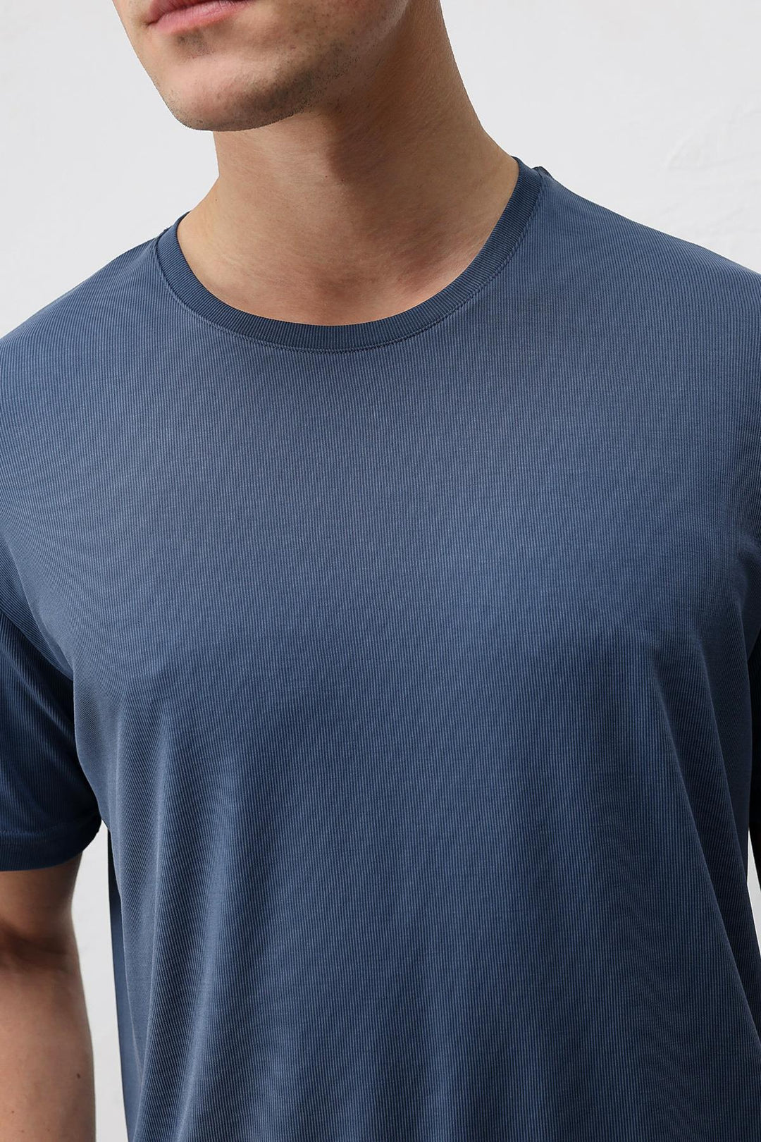 ANT Antioch İndigo Premium Dokulu Erkek T-Shirt - Coppell