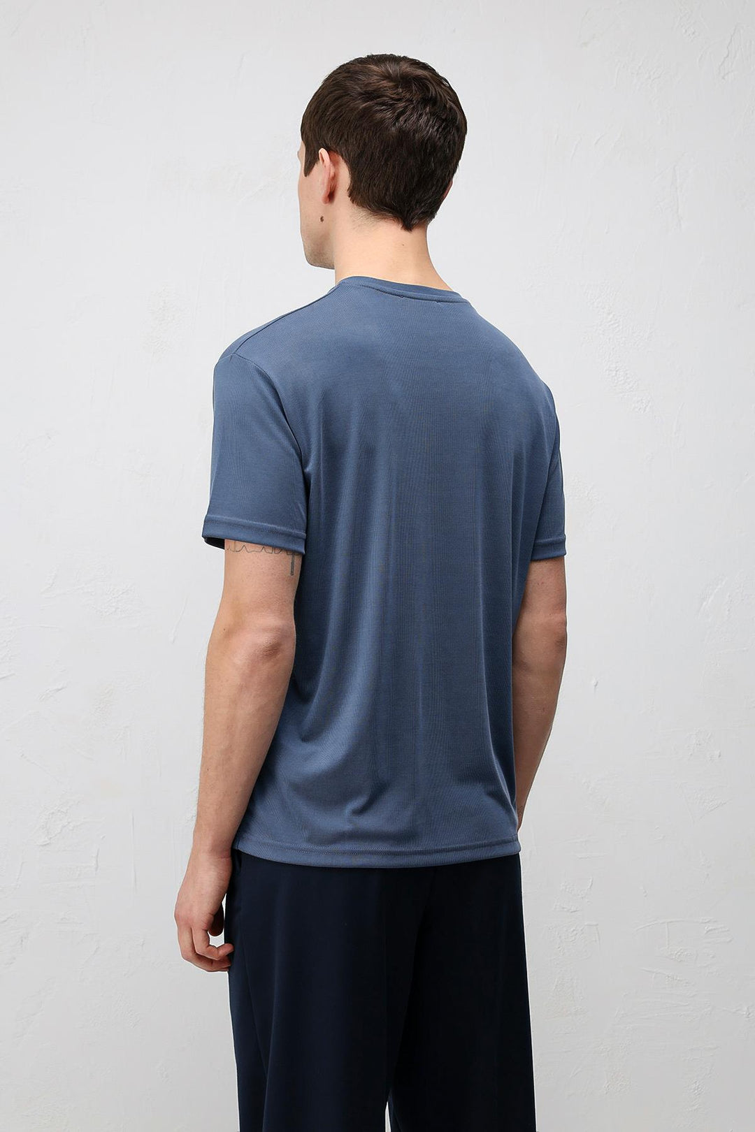ANT Antioch İndigo Premium Dokulu Erkek T-Shirt - Coppell