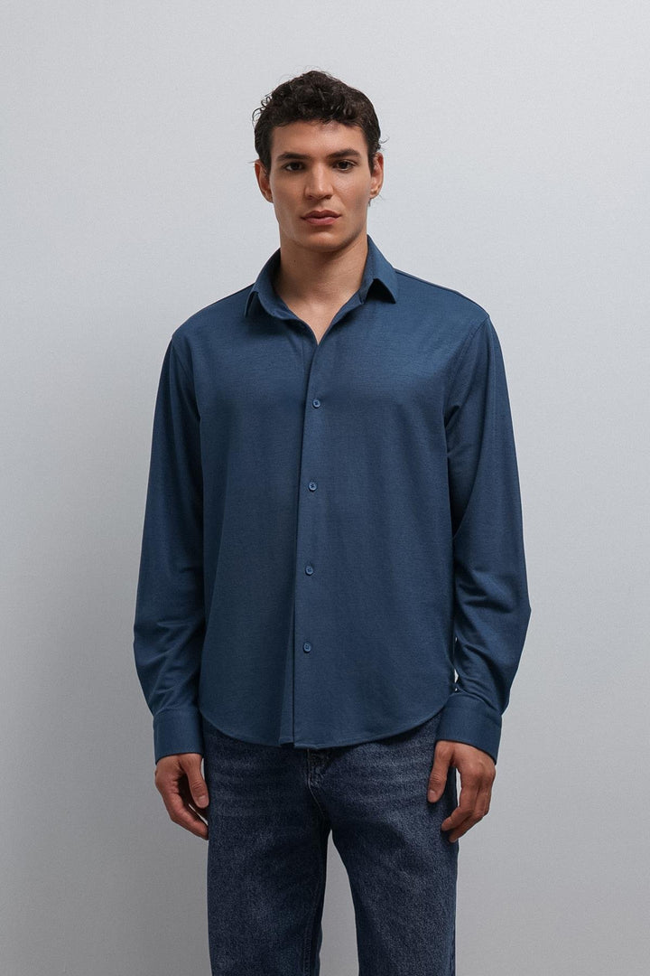 ANT Antioch Indigo Relax Fit Men's Shirt - Santiago de Compostela