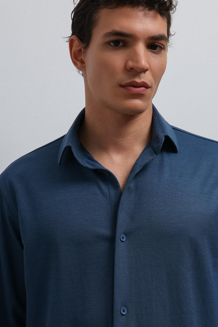 ANT Antioch Indigo Relax Fit Men's Shirt - Santiago de Compostela