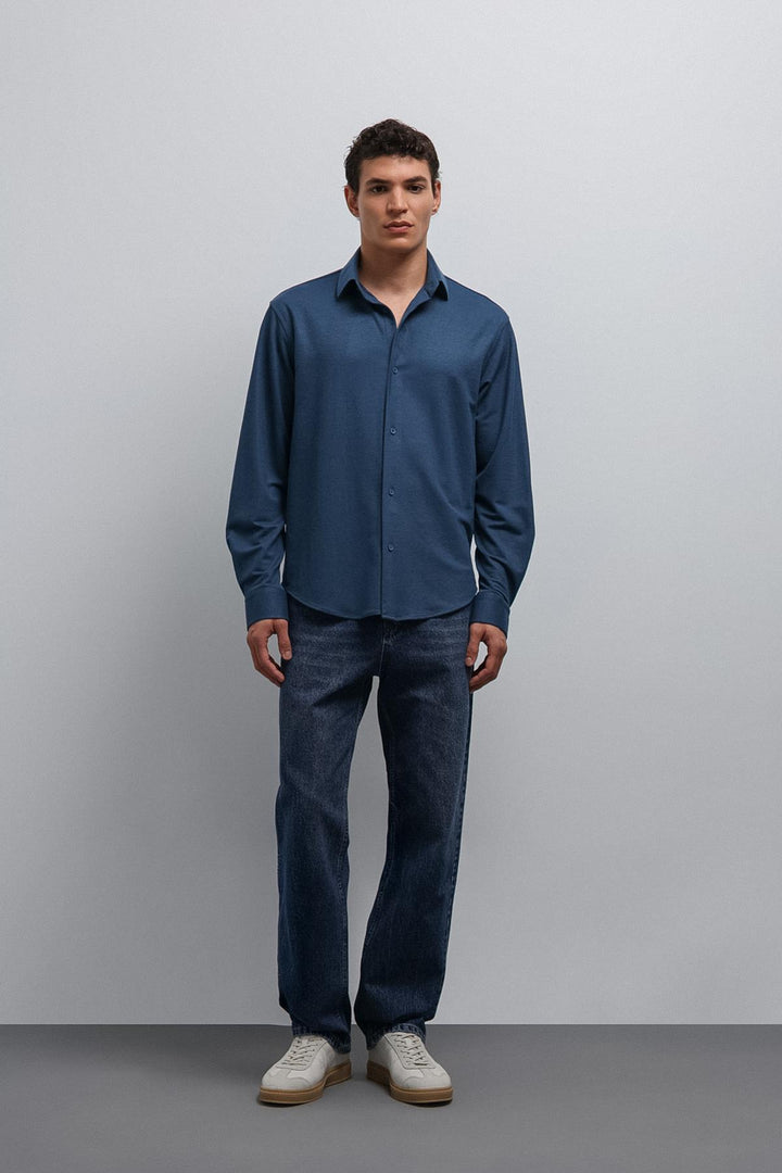 ANT Antioch Indigo Relax Fit Men's Shirt - Santiago de Compostela