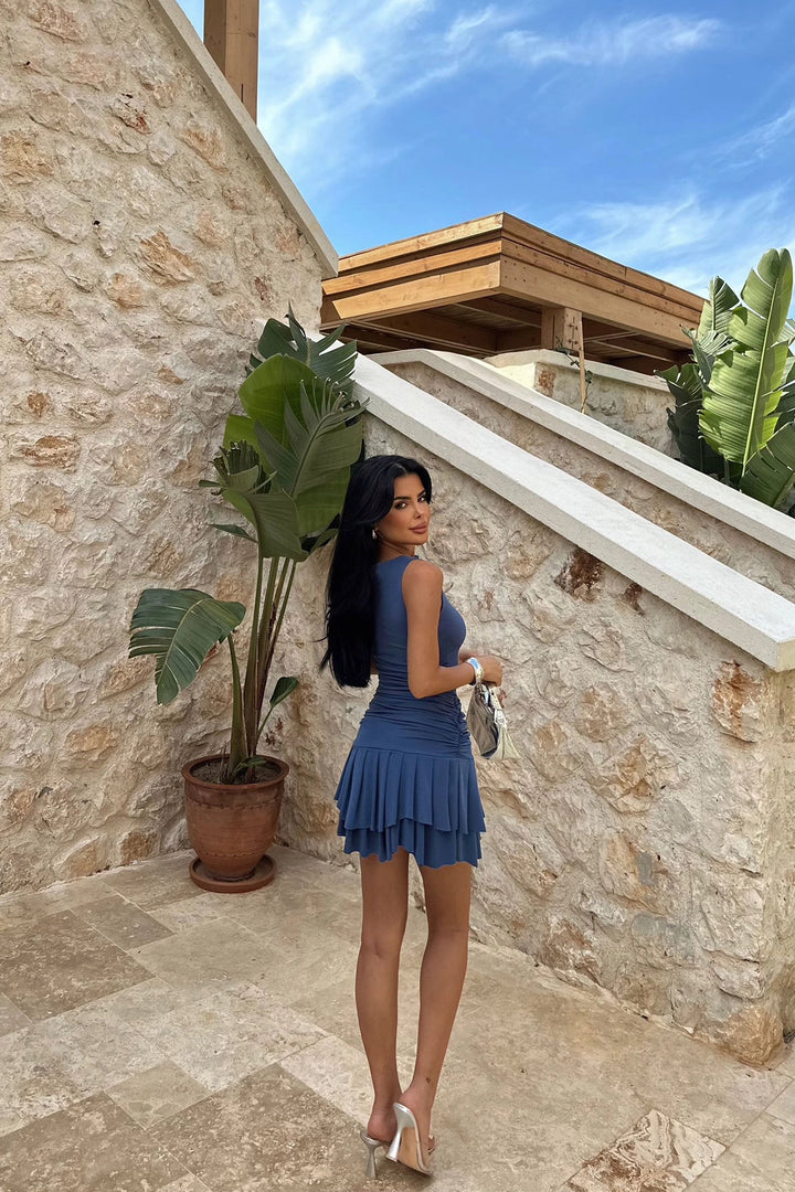 فستان EYY نسائي نيلي Jacie قصير - راتينجن