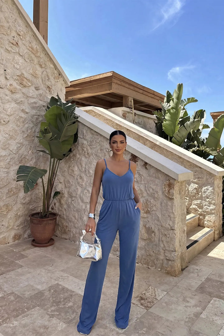 EYY Women Indigo Strappy Jumpsuit - Preston
