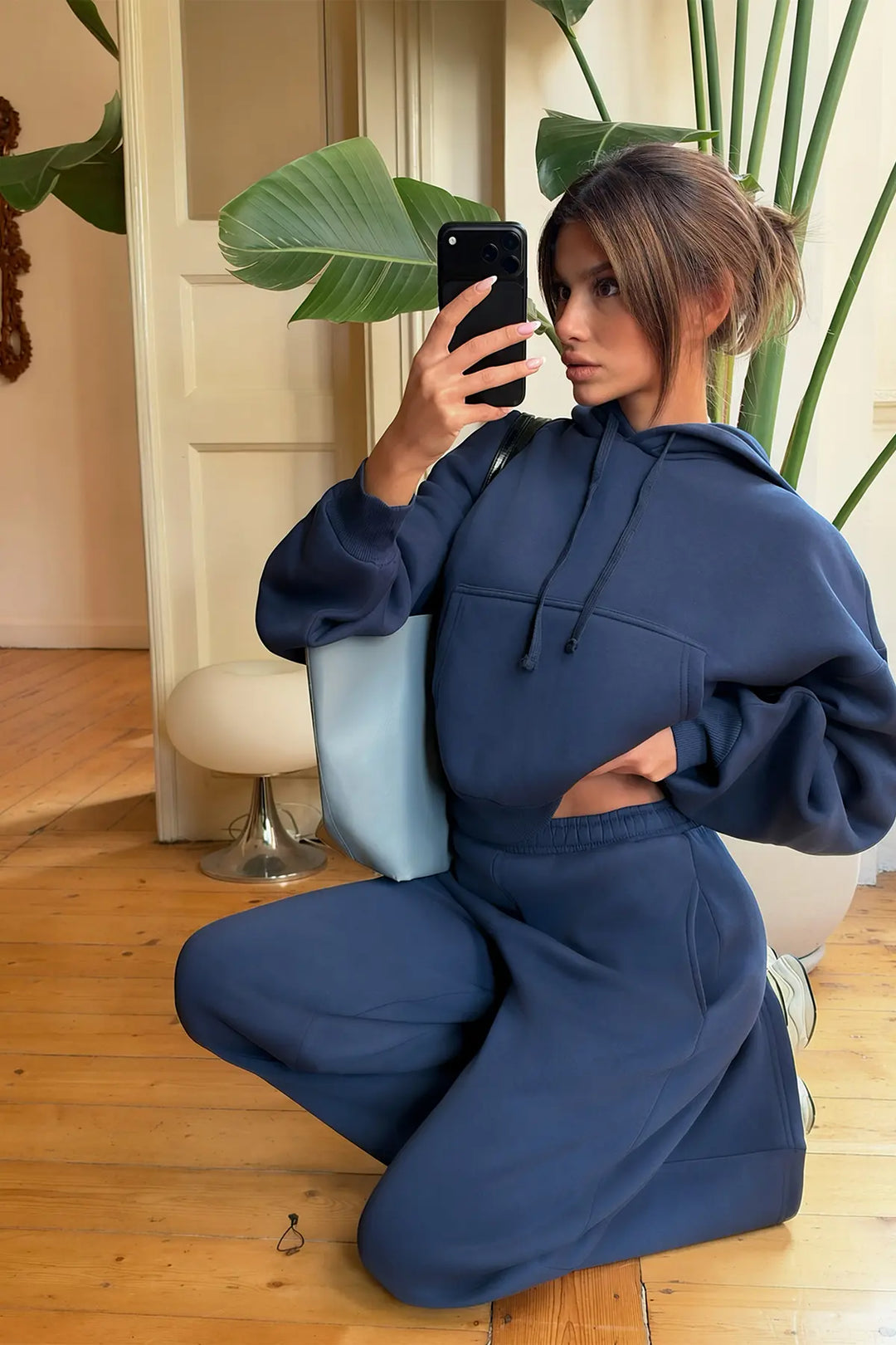 EYY Women Indigo Sweatshirt Detail Tracksuit - Oklahoma City
