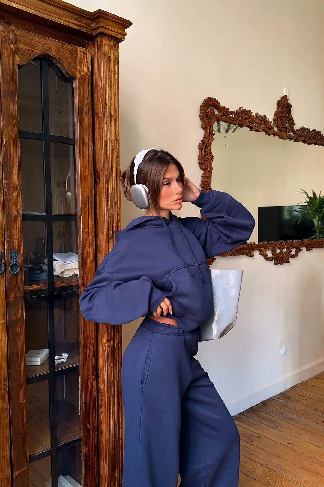 EYY Women Indigo Sweatshirt Detail Tracksuit - Oklahoma City