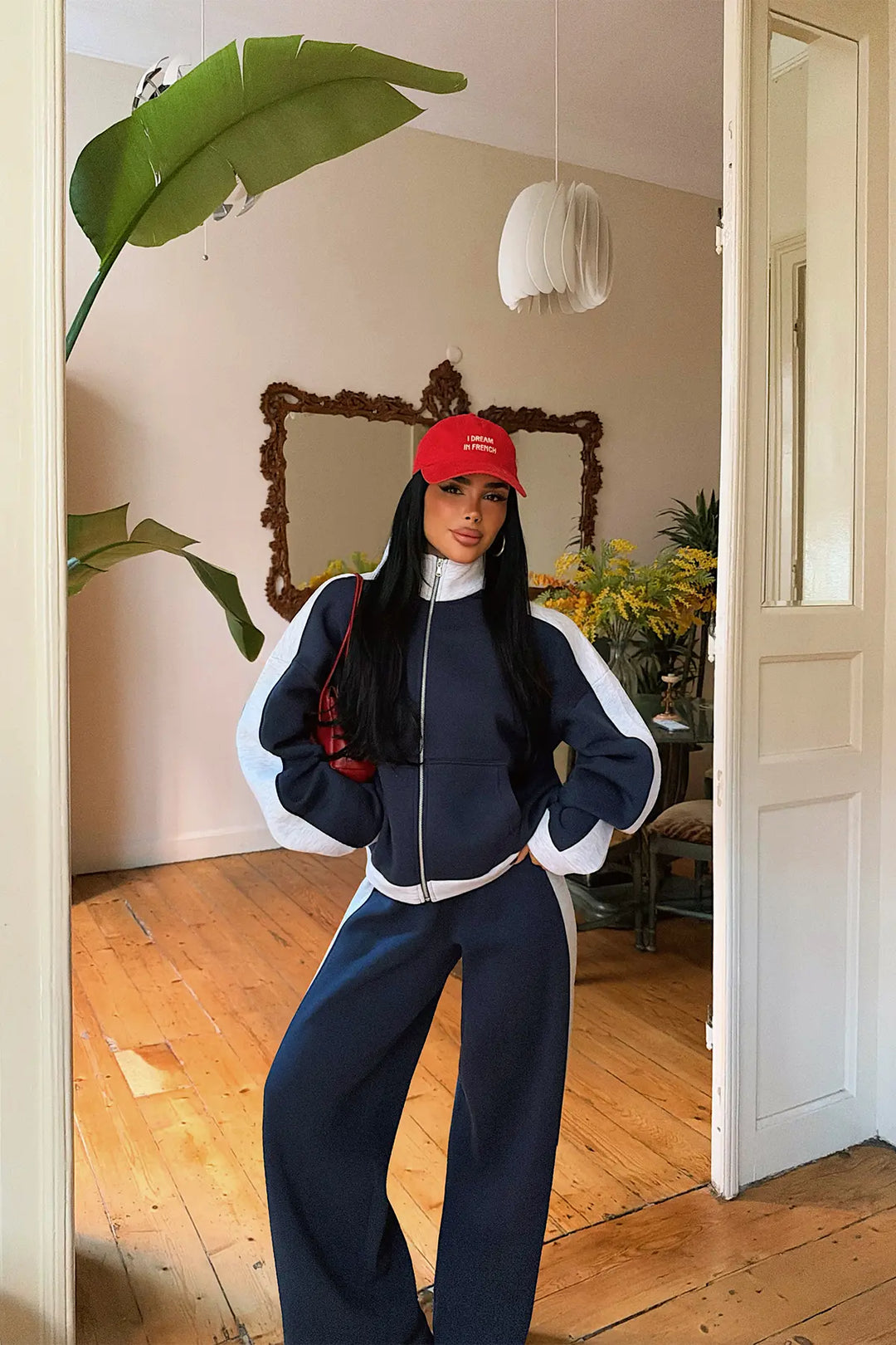 EYY Women Indigo Tracksuit Set with Zipper Detail - Maisons-Alfort