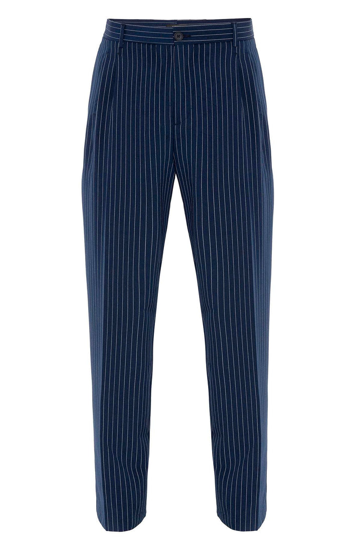 ANT Antioch Indigo High Waist Relax Fit Striped Men's Pants - Johnson City
