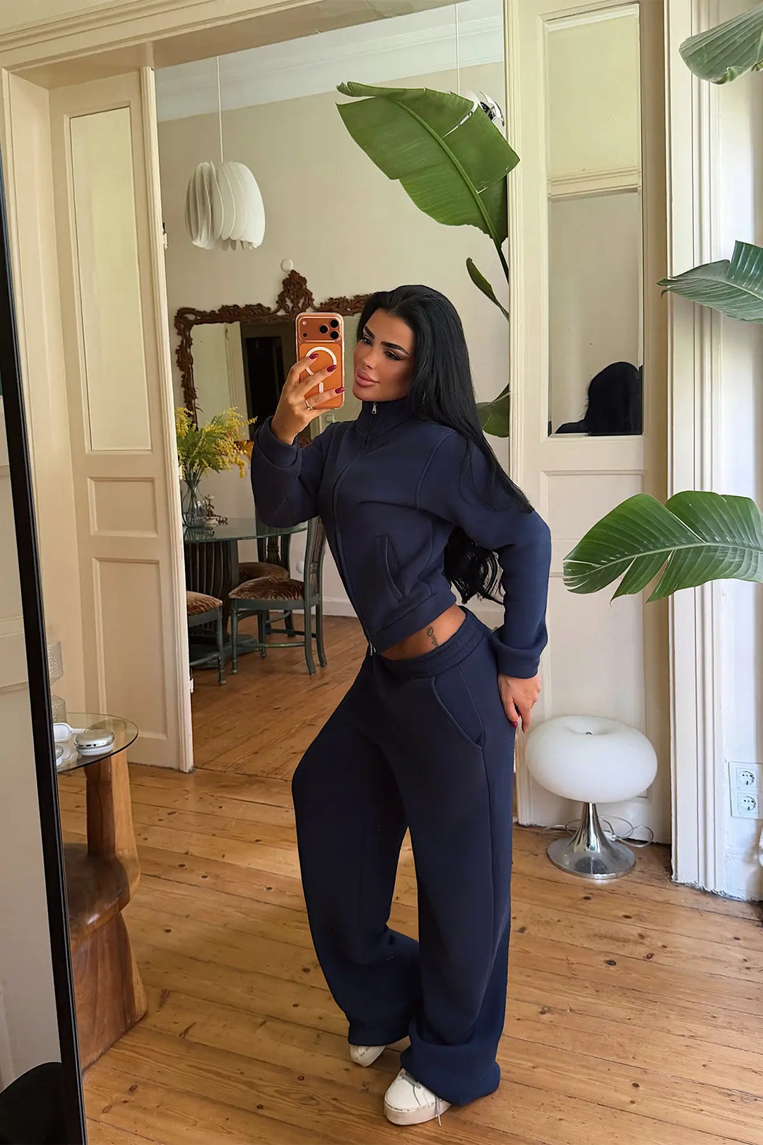 EYY Women Indigo Zippered Tracksuit Set - Sydney