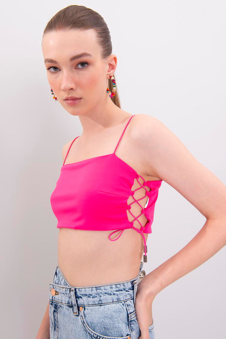 BSL Women Strappy Crop Top - Union City