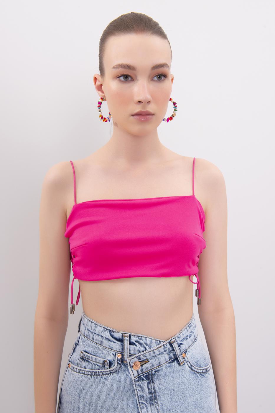 BSL Women Strappy Crop Top - Union City