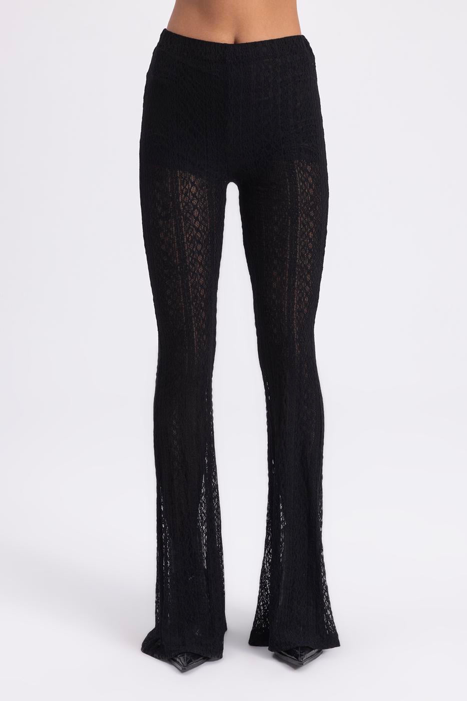 BSL Women Flare Leg Lace Trousers - Kleve