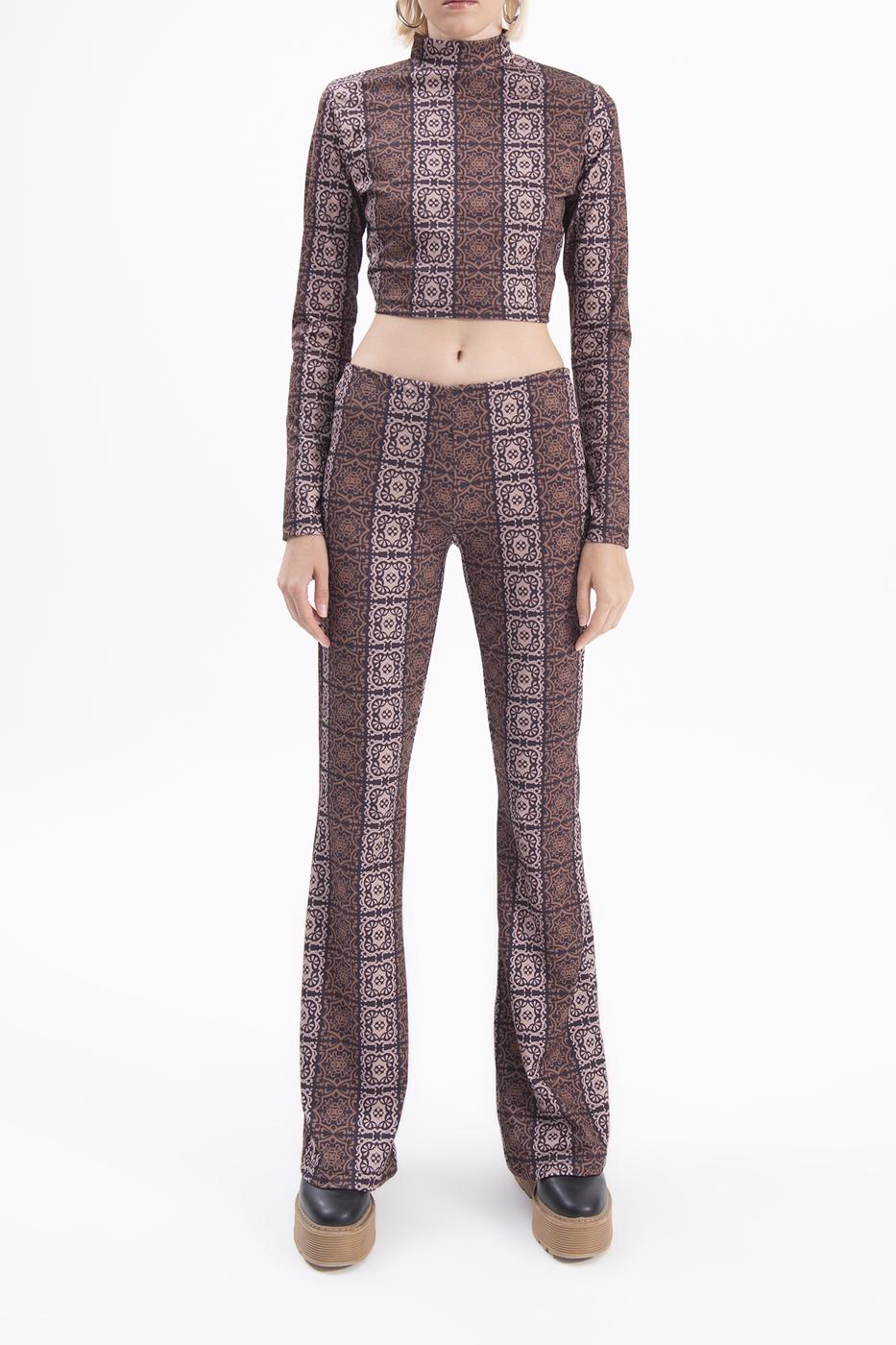 BSL Women Wide leg patterned pants - Freeport