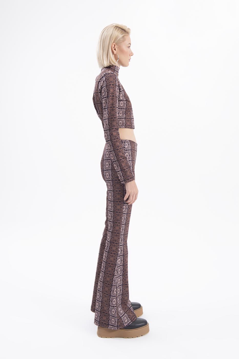 BSL Women Wide leg patterned pants - Freeport